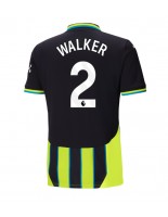 Manchester City Kyle Walker #2 Vieraspaita 2024-25 Lyhythihainen